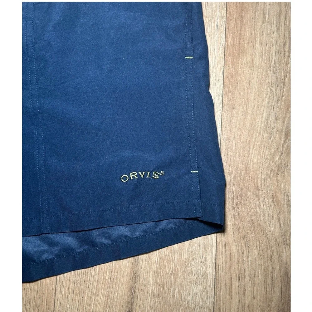 ORVIS Men's Navy Blue Swimshorts Size XL Mesh‎ Lined